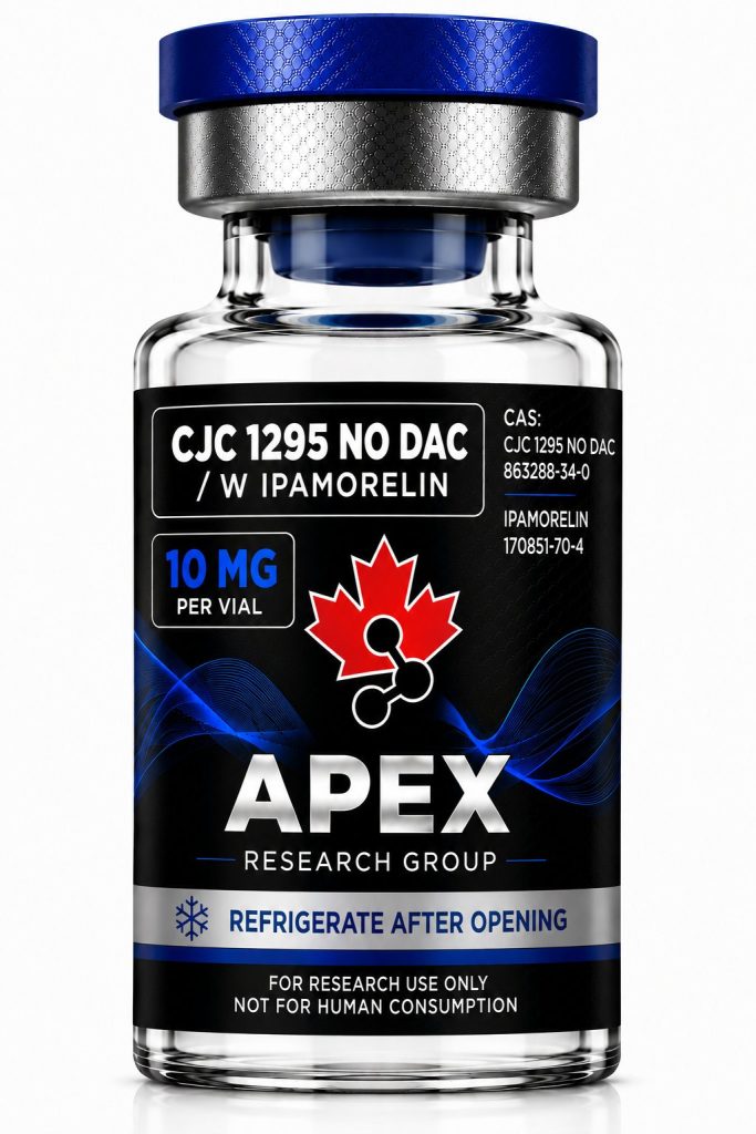 CJC-1295 (No DAC) + Ipamorelin 5mg / 5mg vial research peptide